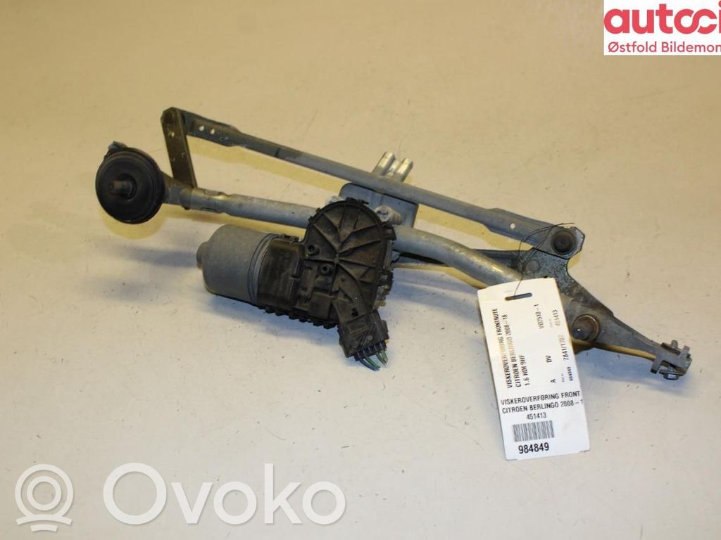 Citroen Berlingo Mechanizm wycieraczek szyby przedniej / czołowej 