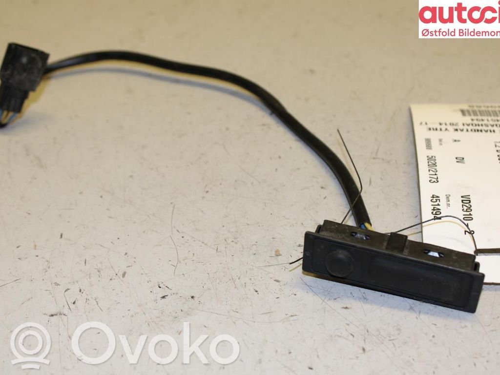 Nissan Qashqai Tailgate/trunk/boot exterior handle 