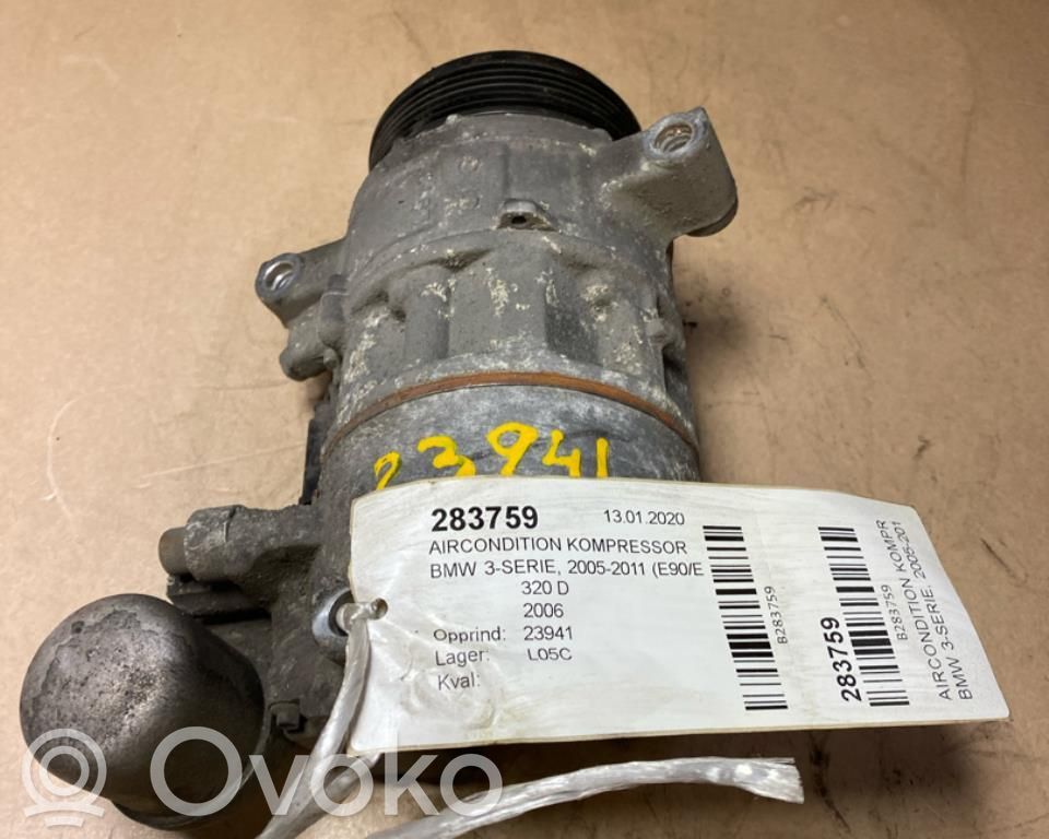 BMW 3 E90 E91 Compresseur de climatisation 