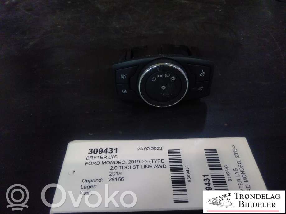 Ford Mondeo MK V Interruptor de luz 