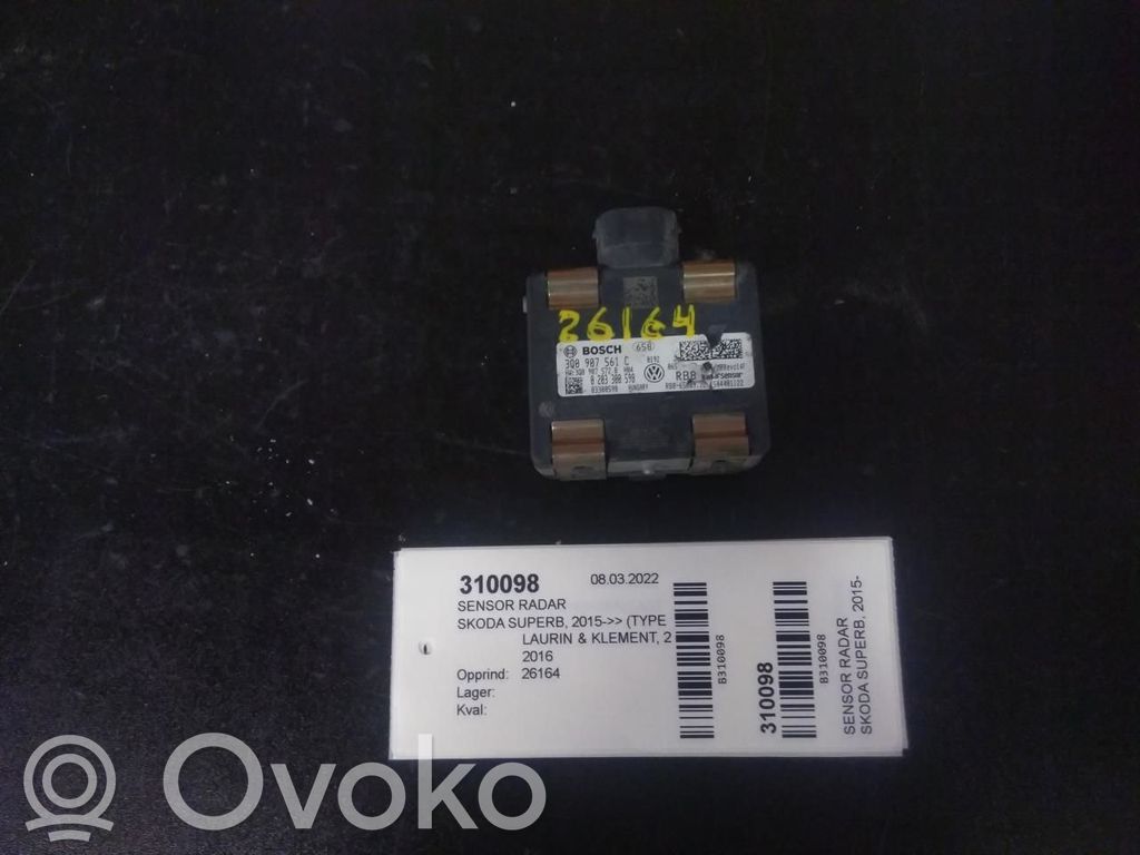 Sensor de radar Distronic   3Q0907561C,0203300598,0203300598,3Q0907561C