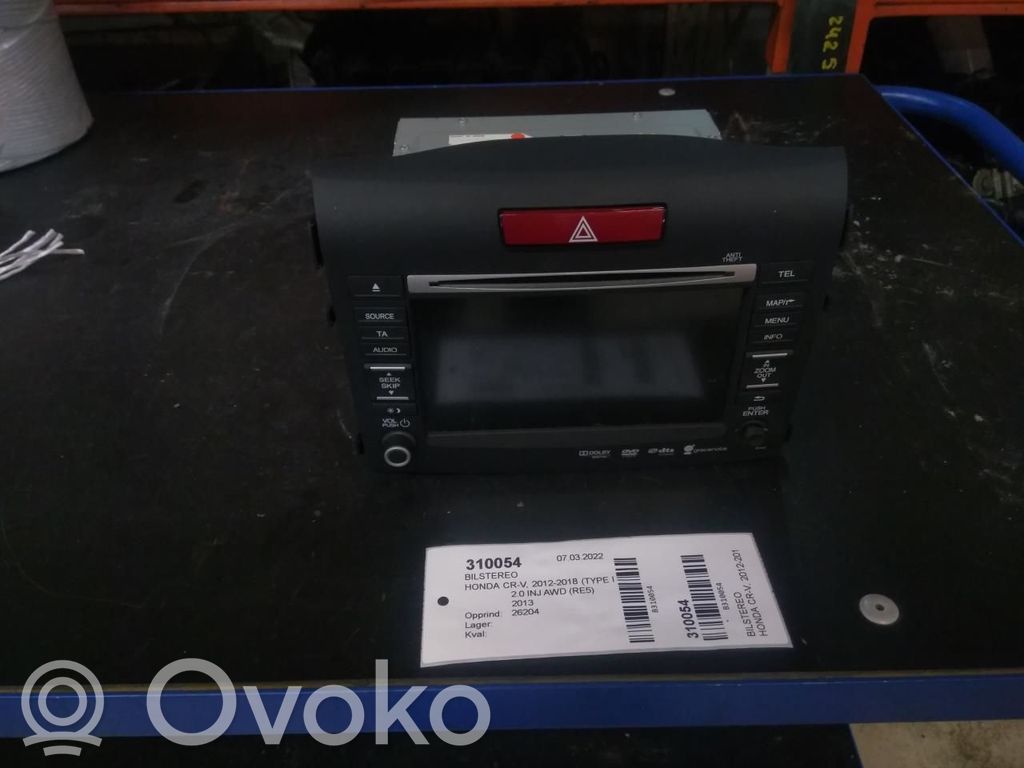 Honda CR-V Panel / Radioodtwarzacz CD/DVD/GPS