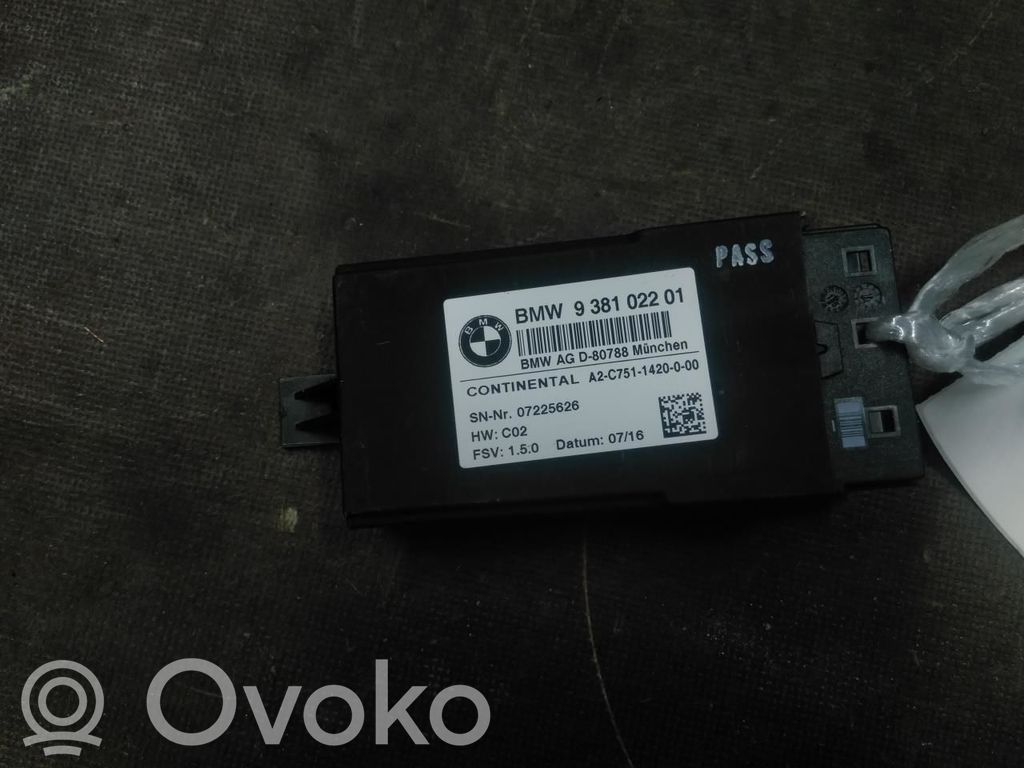 BMW 7 G11 G12 Module de commande de siège 
