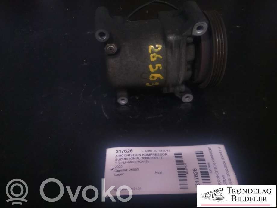Suzuki Ignis Ilmastointilaitteen kompressorin pumppu (A/C) 