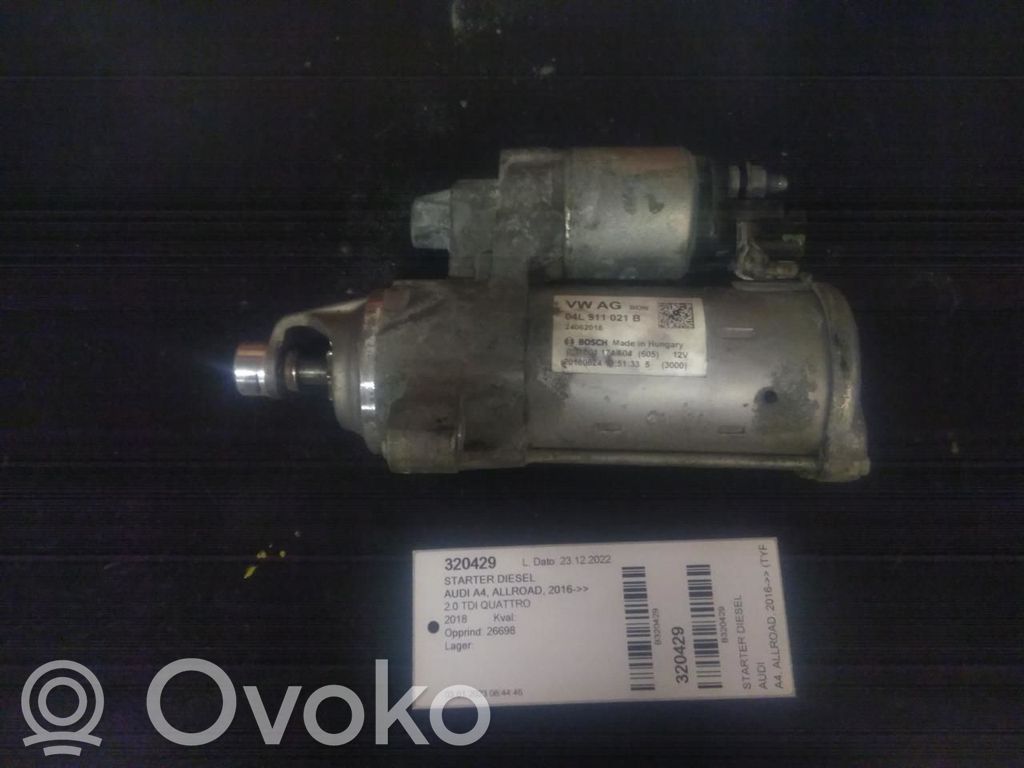 Motor de arranque   04L911021B,0001174604,20180624,0001174604,04L911021B,20180624