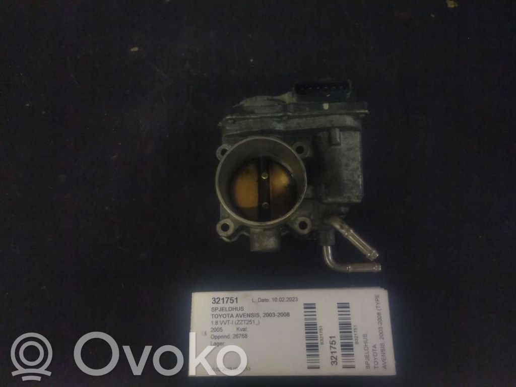 Toyota Avensis T250 Valvola corpo farfallato 