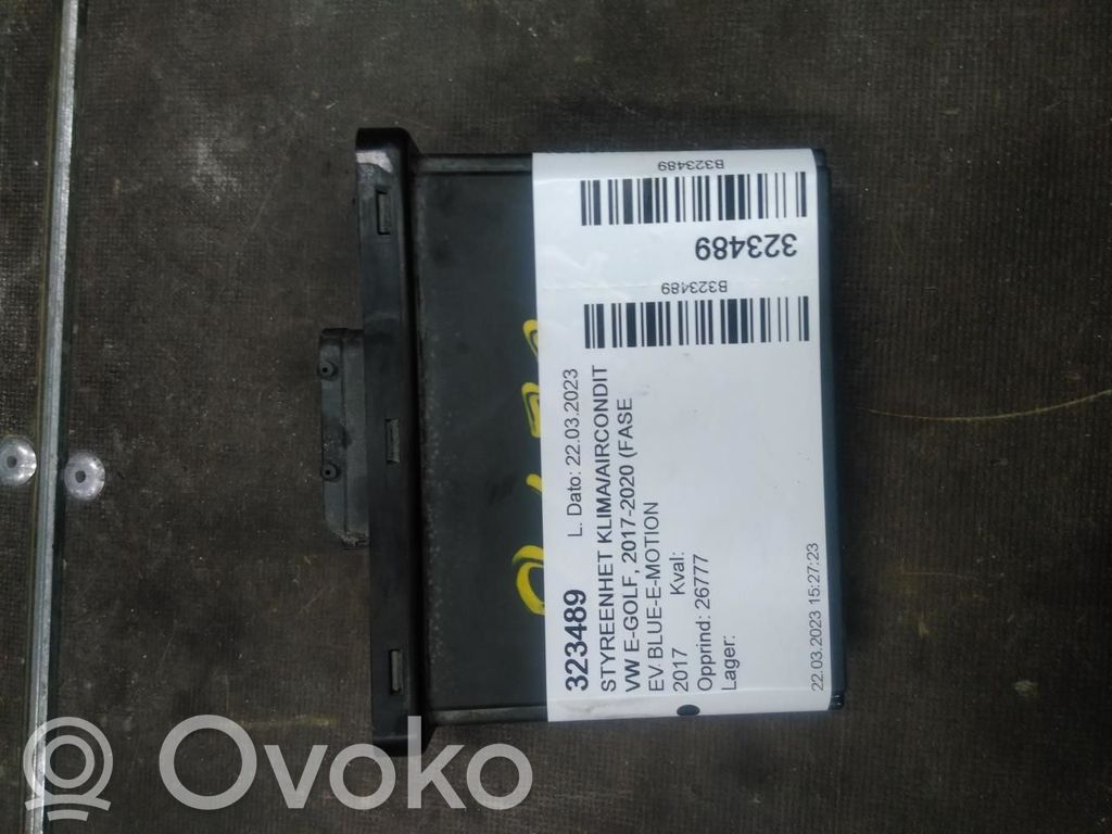 Volkswagen e-Golf Unitate control aer condiționat/încălzire 