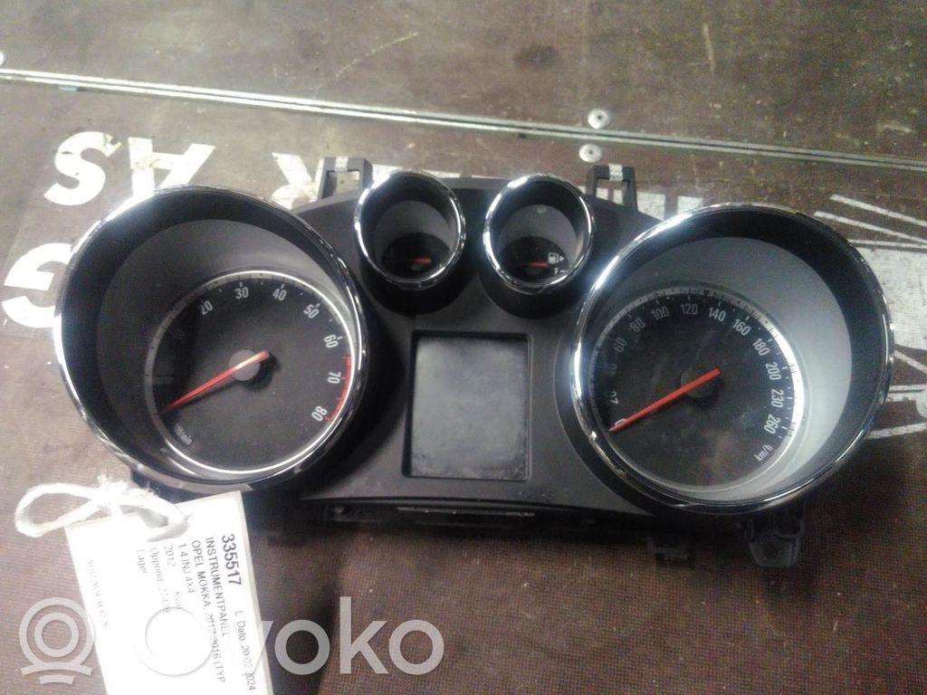Opel Mokka Compteur de vitesse tableau de bord 
