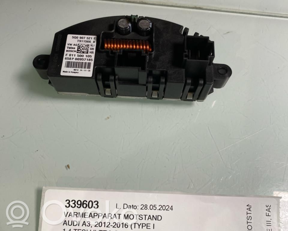 Audi A3 S3 8V Motor aerotermă/rezistor ventilator 