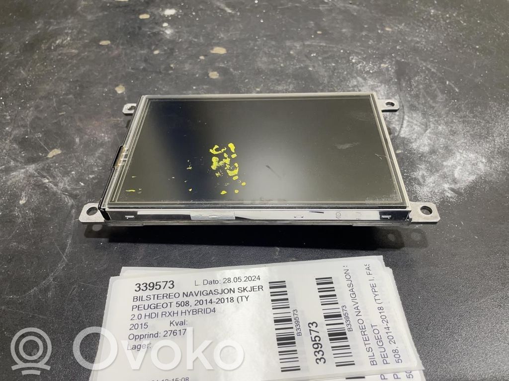 Peugeot 508 Screen/display/small screen 