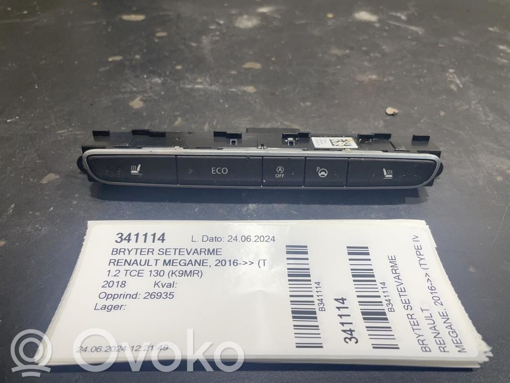 Renault Megane IV Comutator încălzire scaune 