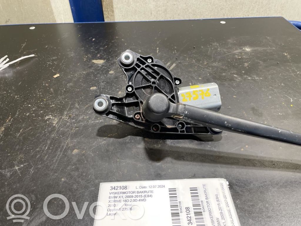 BMW X1 E84 Motor del limpiaparabrisas trasero 