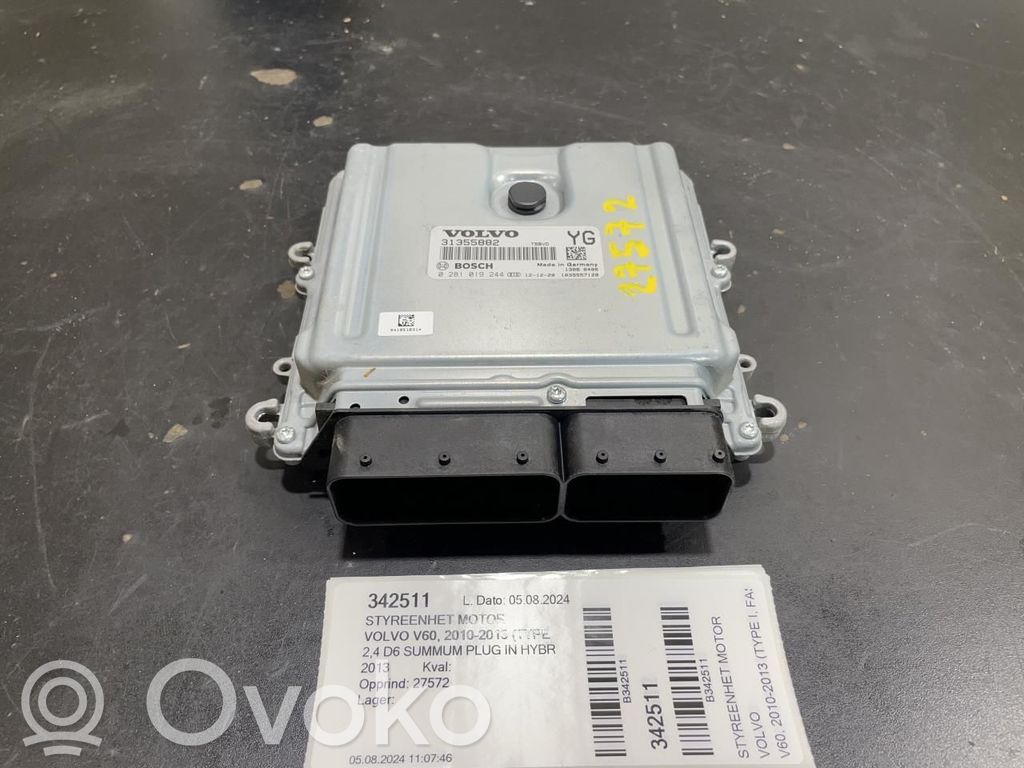 Volvo V60 Unité de commande, module ECU de moteur 