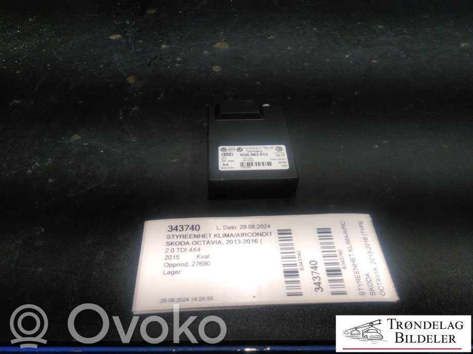 Skoda Octavia Mk3 (5E) Unitate control aer condiționat/încălzire 