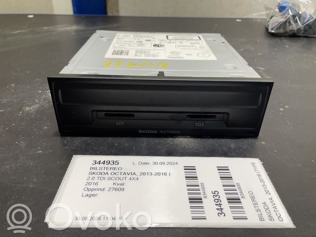 Skoda Octavia Mk3 (5E) Unitate principală radio/CD/DVD/GPS 