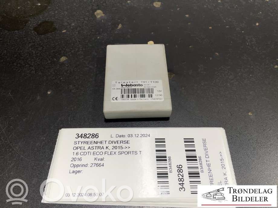 Opel Astra K Other control units/modules 