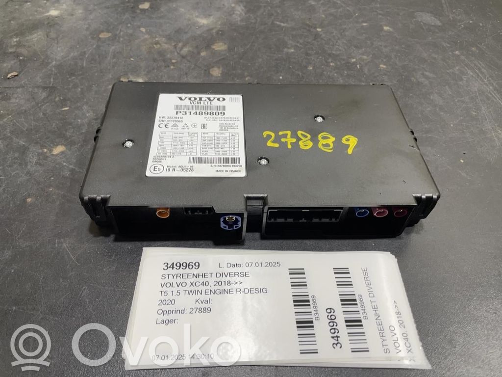 Volvo XC40 Other control units/modules 
