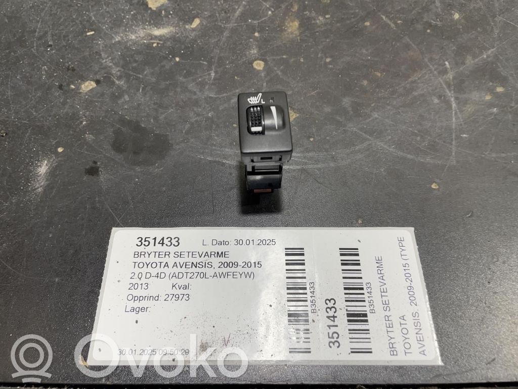 Toyota Avensis T270 Comutator încălzire scaune 