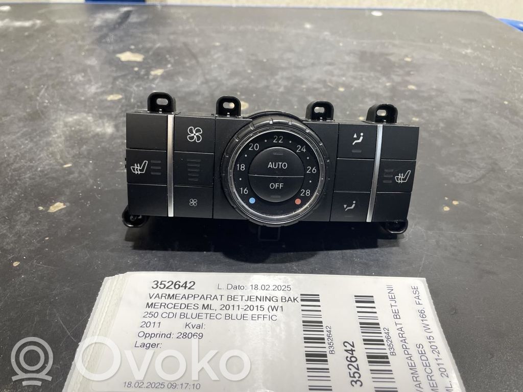 Mercedes-Benz ML W166 Unitate control climatizare 