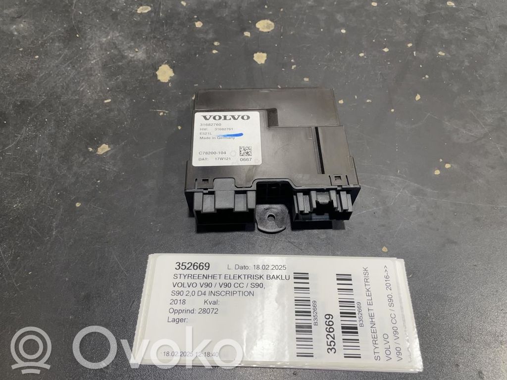 Volvo S90, V90 Tailgate/trunk control unit/module 