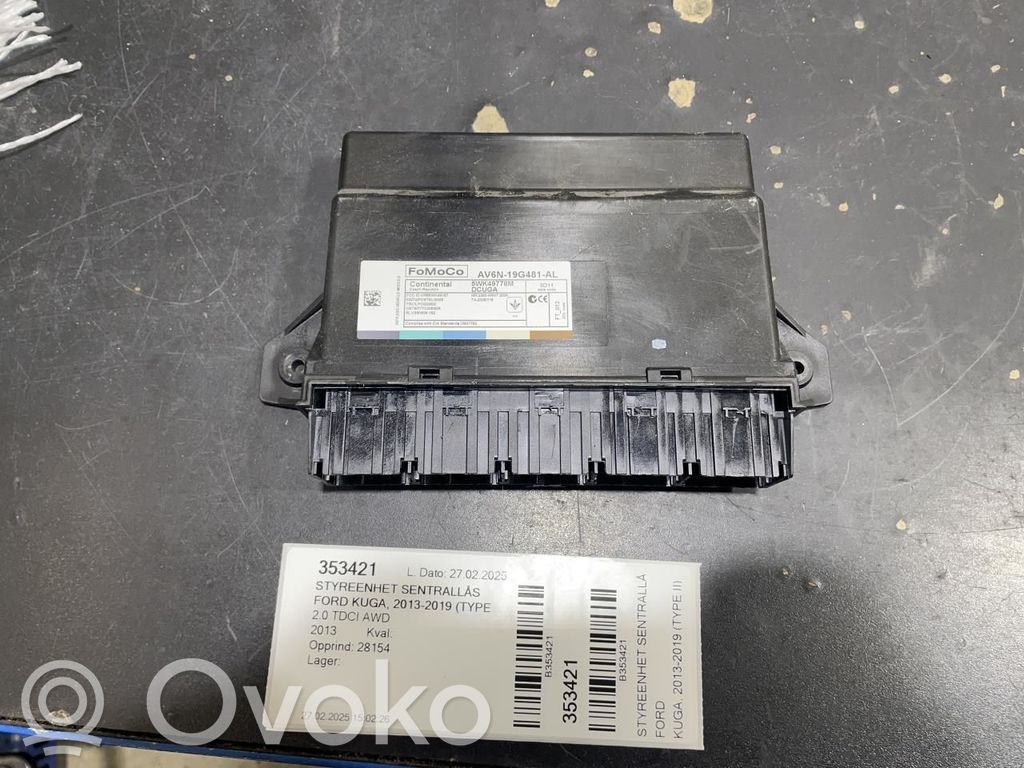 Ford Kuga II Unidad de control/módulo del bloqueo de puertas 