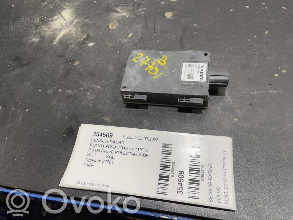 Volvo XC90 Sensor de radar Distronic 