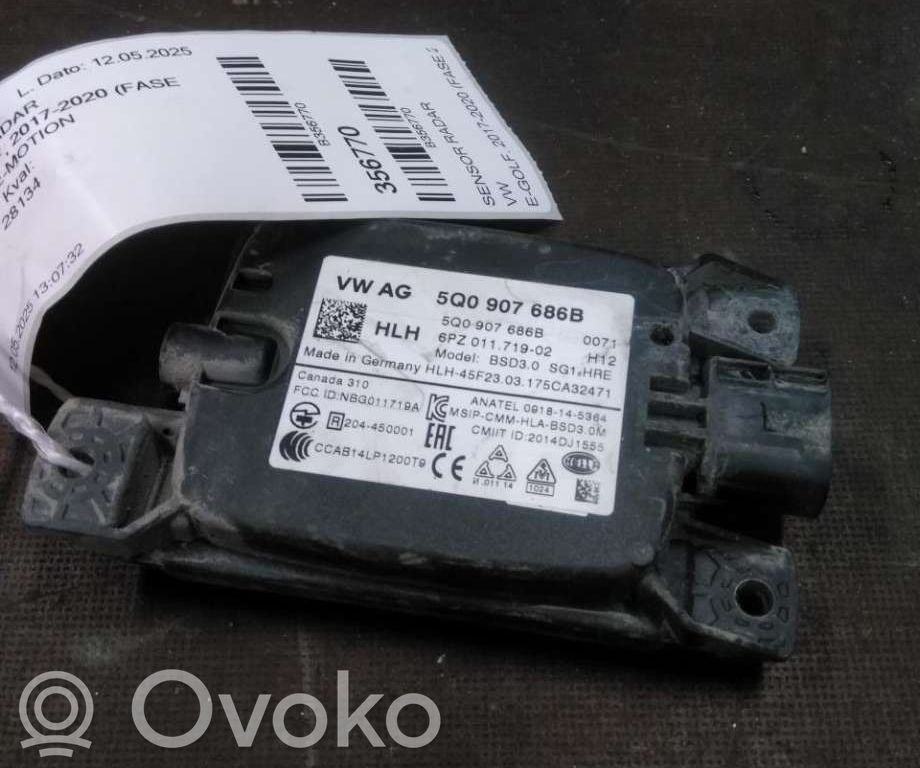 Volkswagen e-Golf Radar / Czujnik Distronic 