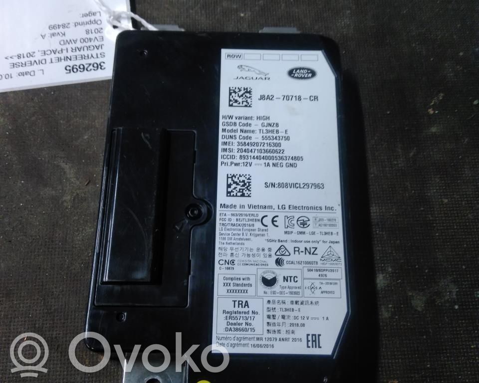 Muut ohjainlaitteet/moduulit   J8A270718CR,J8A270718CR