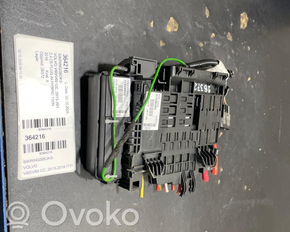 Volvo V60 Boîte à fusibles 