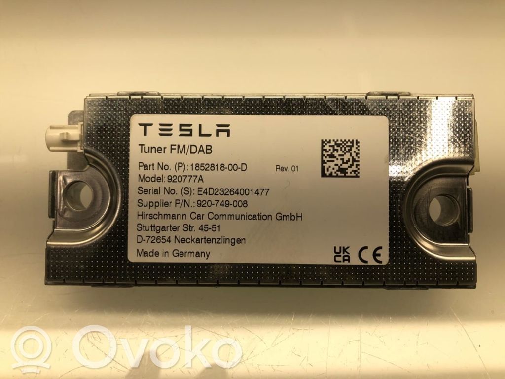 Tesla Model 3 HiFi Audio sound control unit 