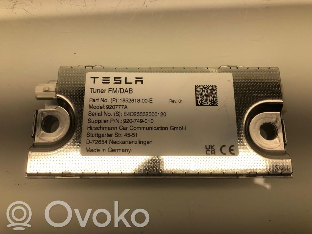 Tesla Model 3 HiFi Audio sound control unit 