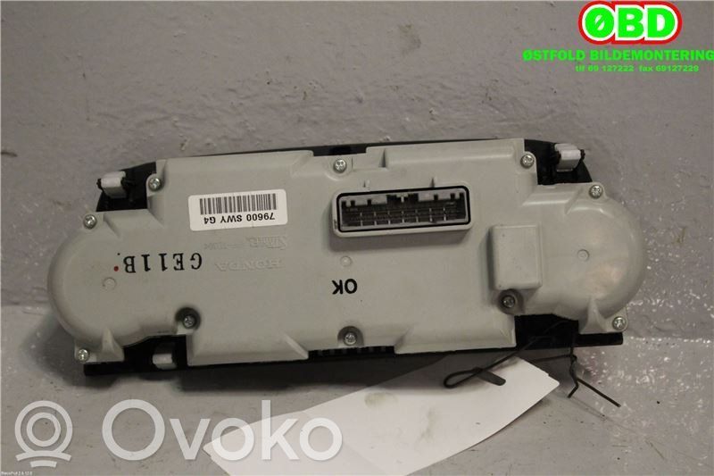Honda CR-V Mascherina climatizzatore/regolatore riscaldamento 