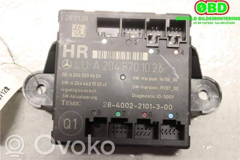 Unité de commande module de porte   A2048701226,2048701026,2048701026,2048701026,A2048701226