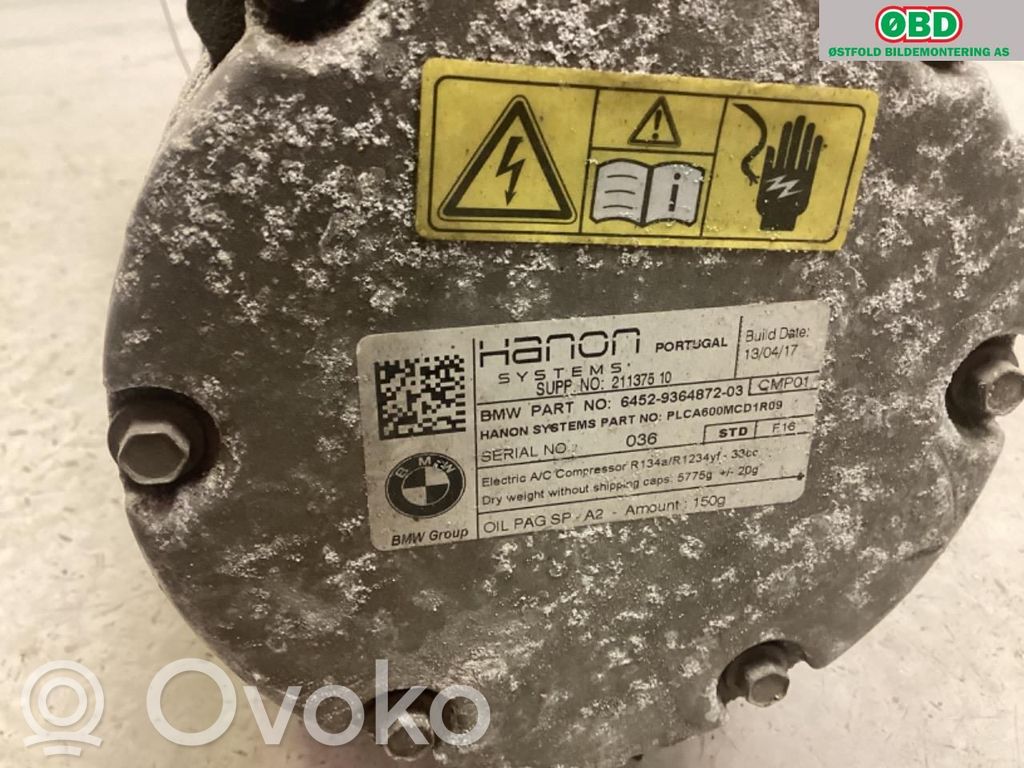 BMW 3 F30 F35 F31 Compresor (pompă) aer condiționat (A/C)
