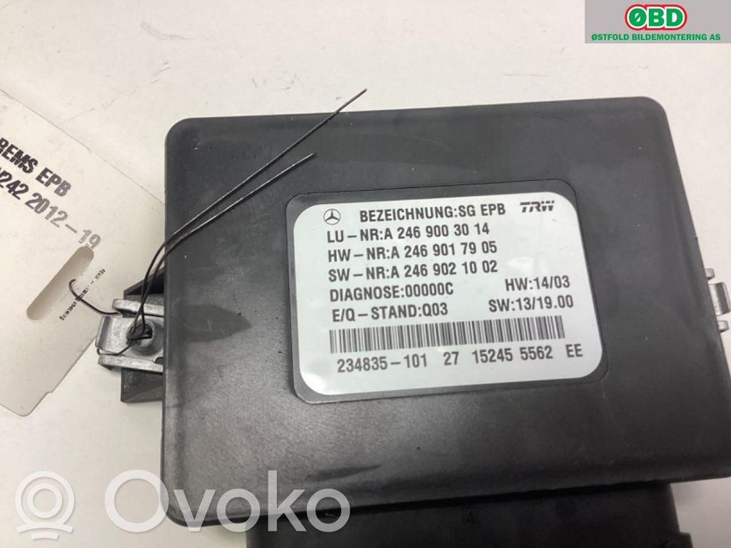 Mercedes-Benz B W246 W242 Module de commande de frein à main 