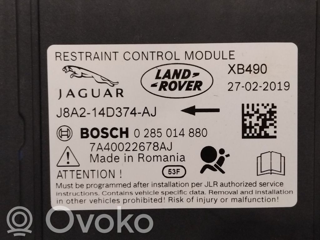 Jaguar I-Pace Airbag control unit/module 
