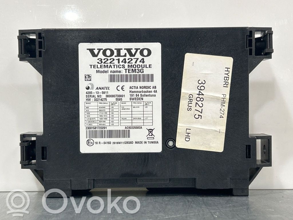 Volvo V60 Other control units/modules 