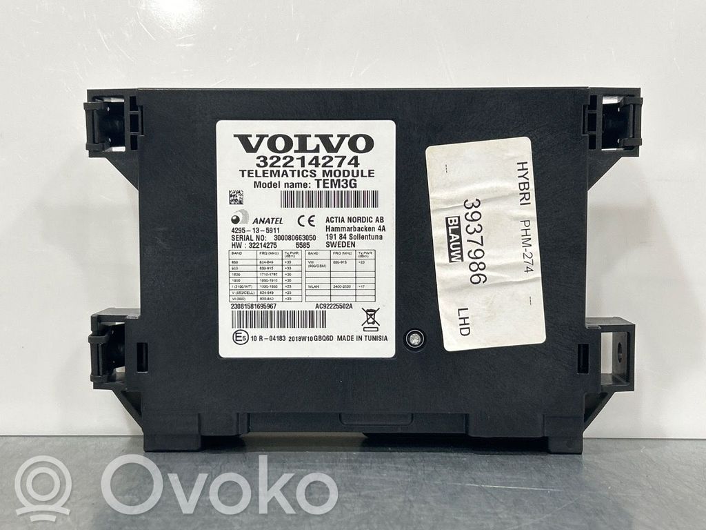 Volvo V60 Other control units/modules 