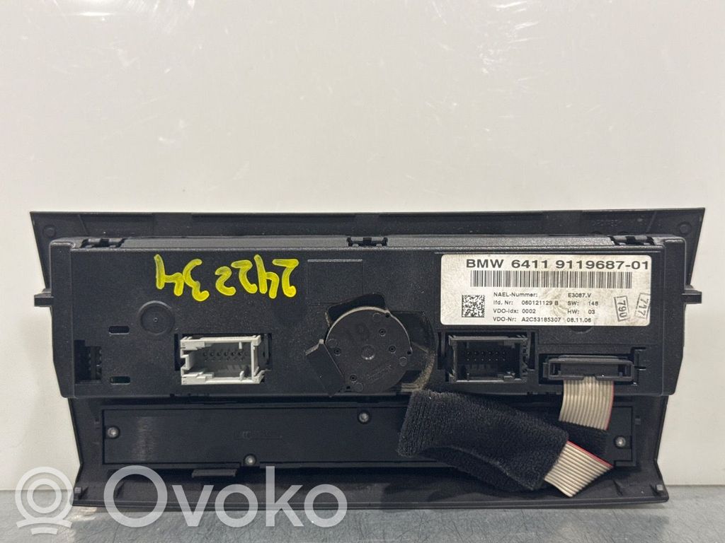BMW 3 E90 E91 Console centrale, commande chauffage/clim 