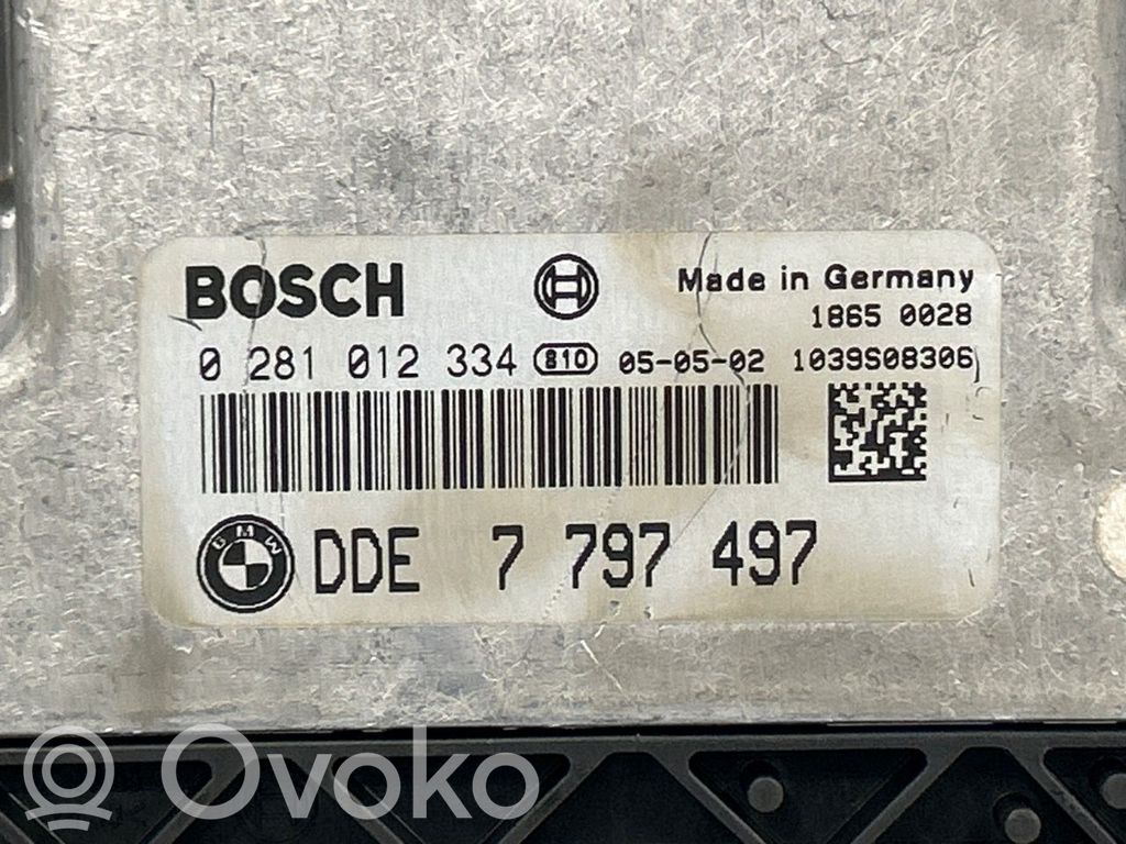 BMW 3 E90 E91 Motora vadības bloka ECU 