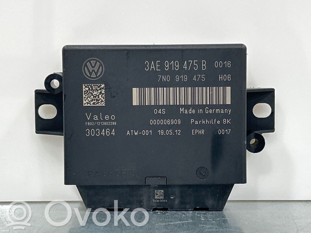 Volkswagen PASSAT B7 Centralina/modulo sensori di parcheggio PDC 