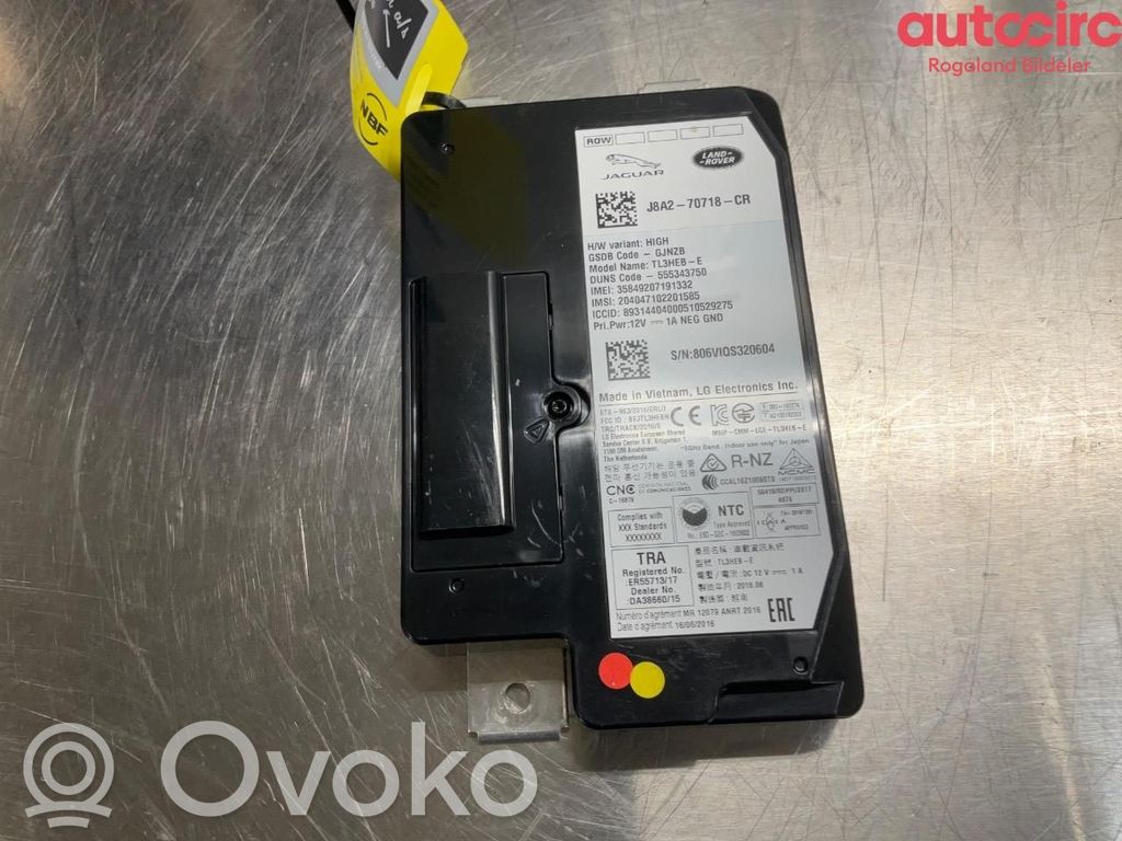 Other control units/modules   J8A270718CV,J8A270718CR,J8A270718CR,J8A270718CR,J8A270718CV,T4A14246