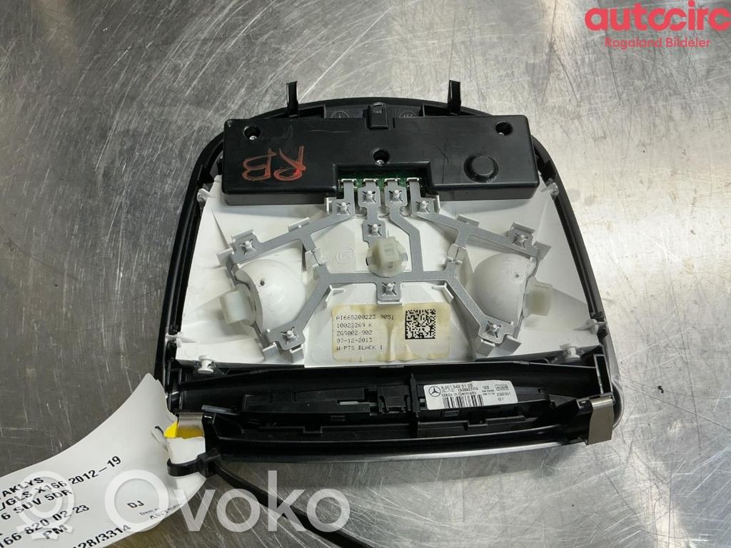 Mercedes-Benz GL X166 Interruptor de control del panel de luces