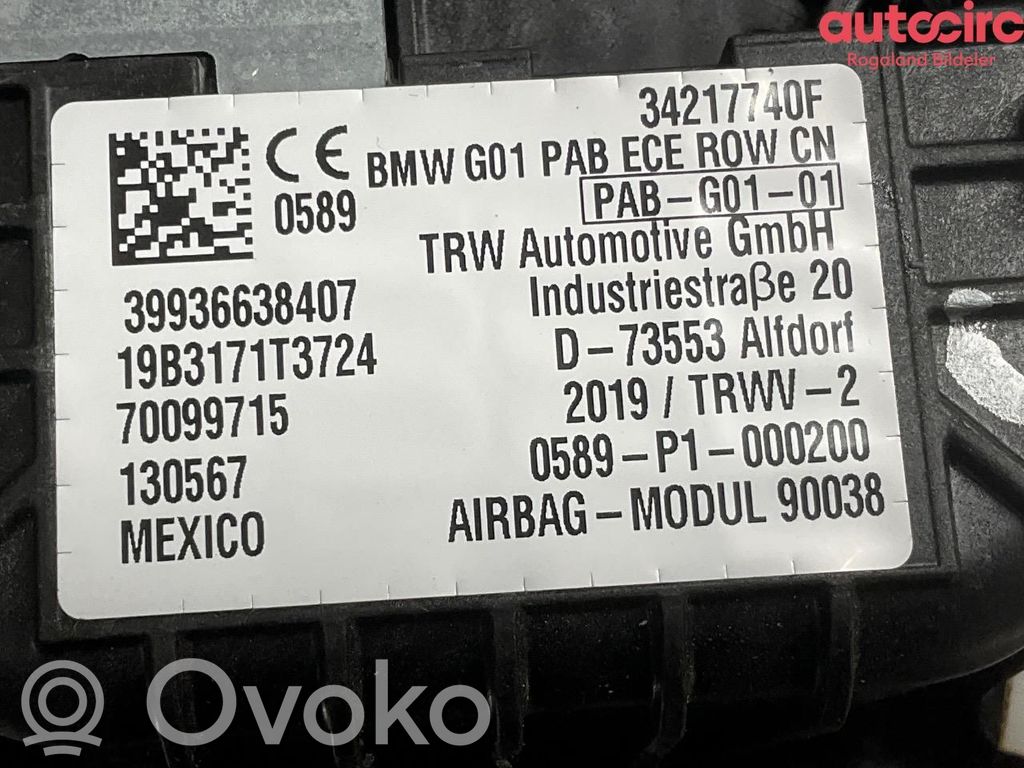 BMW X3 G01 Airbag pasager 