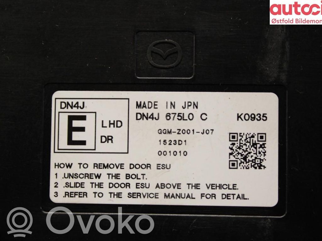 Mazda MX-30 Door control unit/module 