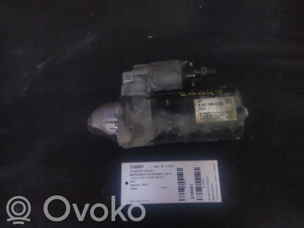Mercedes-Benz Vito Viano W447 Electromotor 
