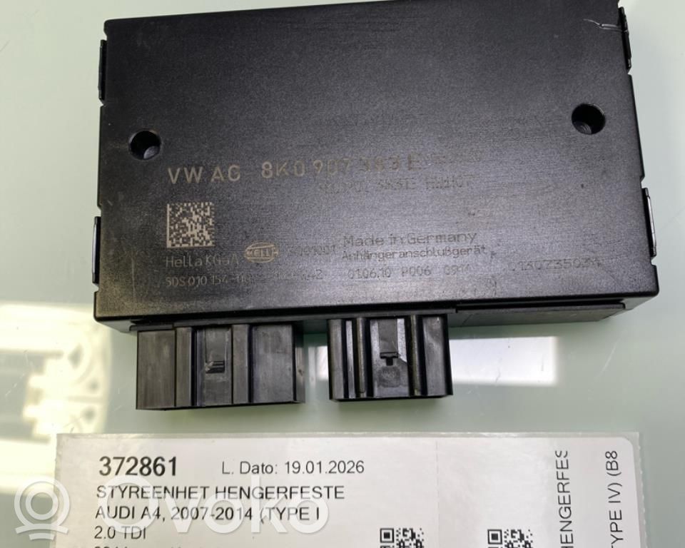 Audi A4 S4 B8 8K Unitate/modul de comandă remorcă cu bară de tractare 