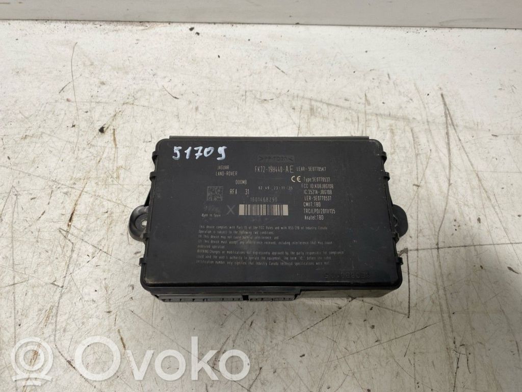 Land Rover Range Rover Evoque L538 Module de contrôle sans clé Go 