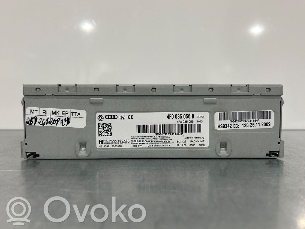 Audi A6 S6 C6 4F Panel / Radioodtwarzacz CD/DVD/GPS 