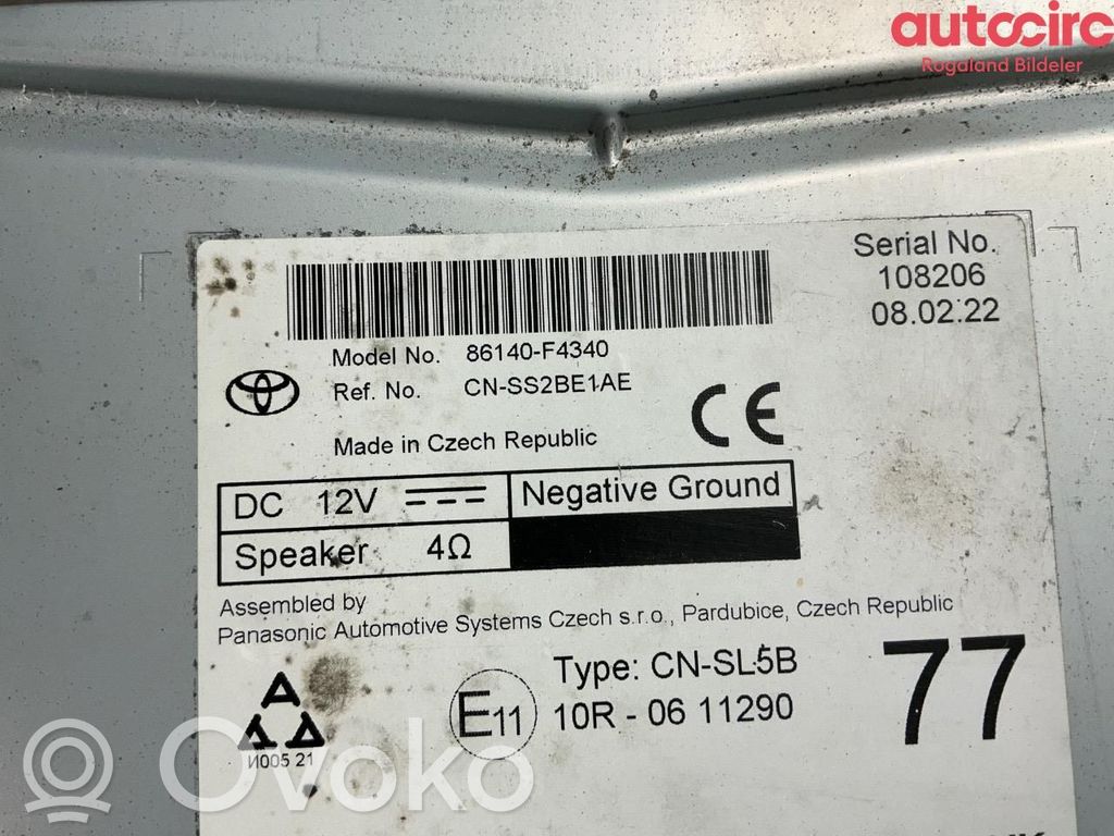 Toyota C-HR I Console centrale, commande de multimédia l'unité principale